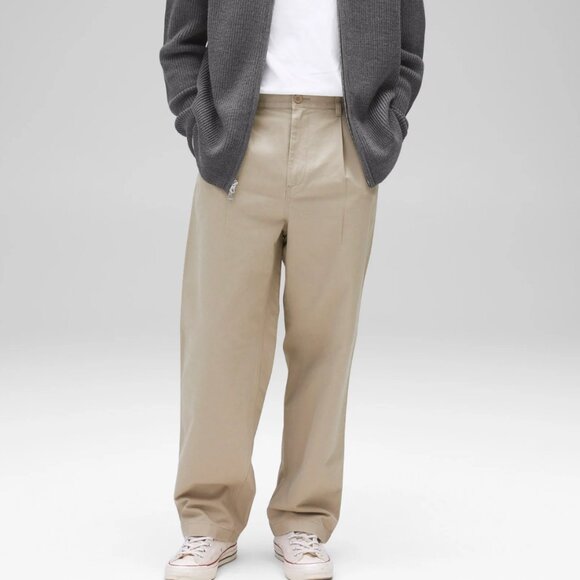 Reigning Champ Beige Cotton Chino Sophomore Trousers - Picture 1 of 5
